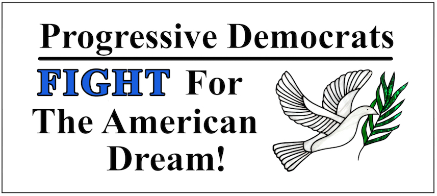 Progressive Democrats Fight For American Dream Sticker