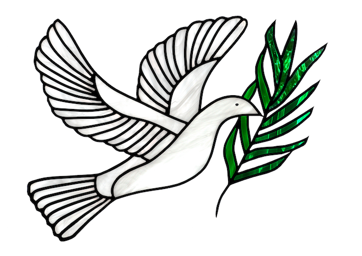 Stained Glass Dove Of Peace