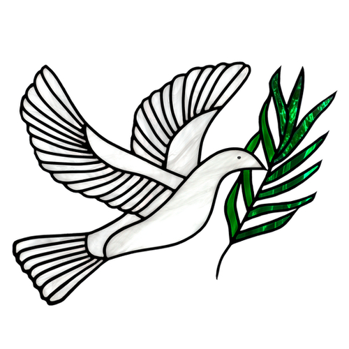 Stained Glass Dove of Peace