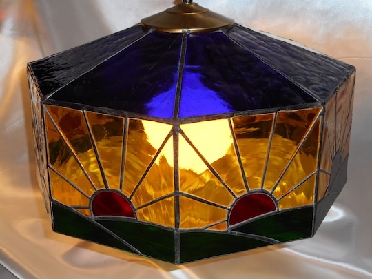 Stained Glass Sun Lamp