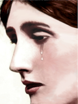 Virginia Woolf with Tears