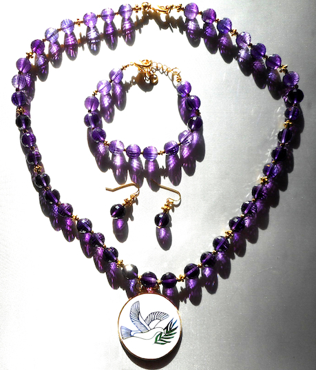 Amethyst Necklace Set
